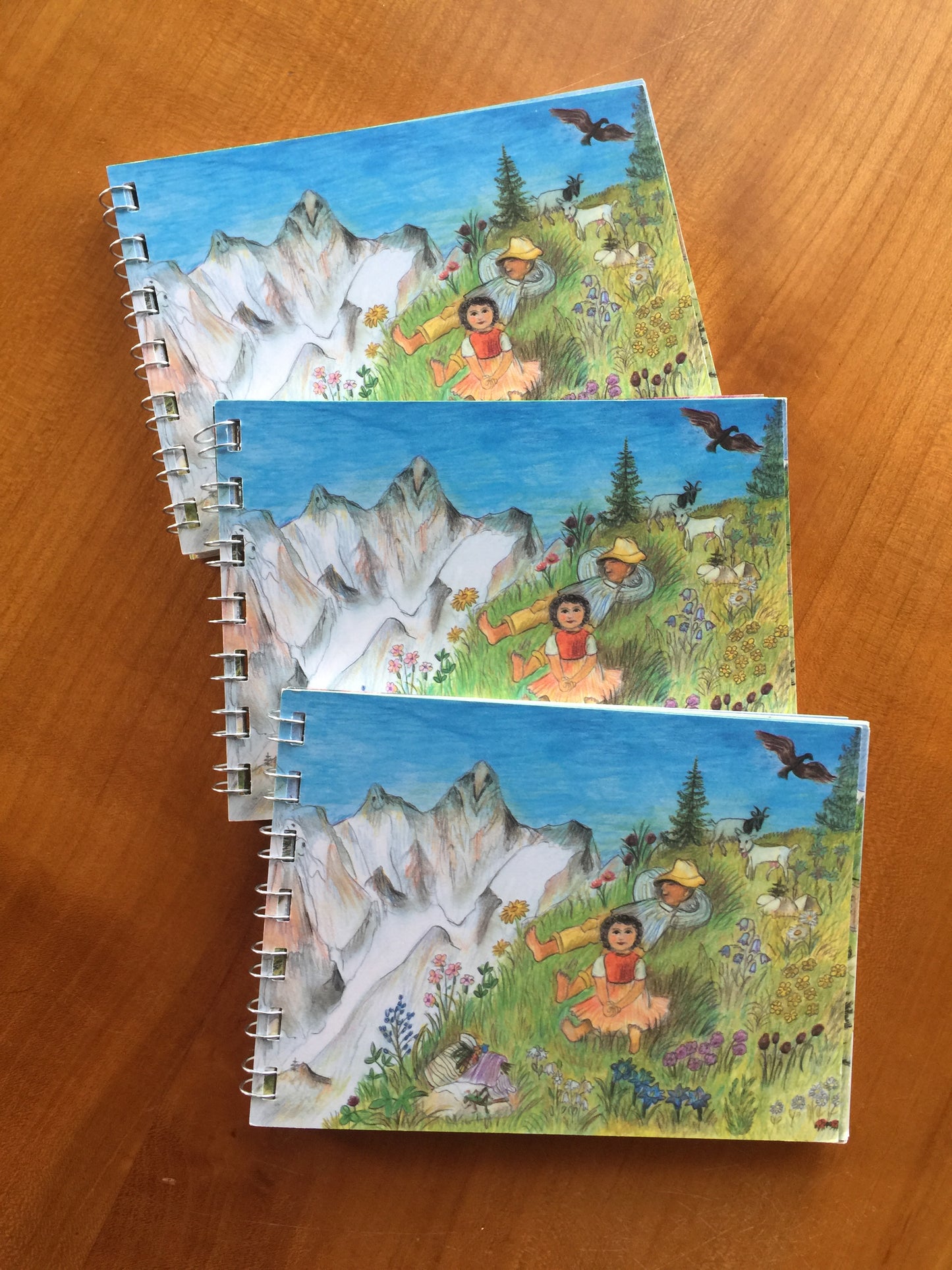 Heidi ring binder A6 - 25 illustrations from volumes 1-5