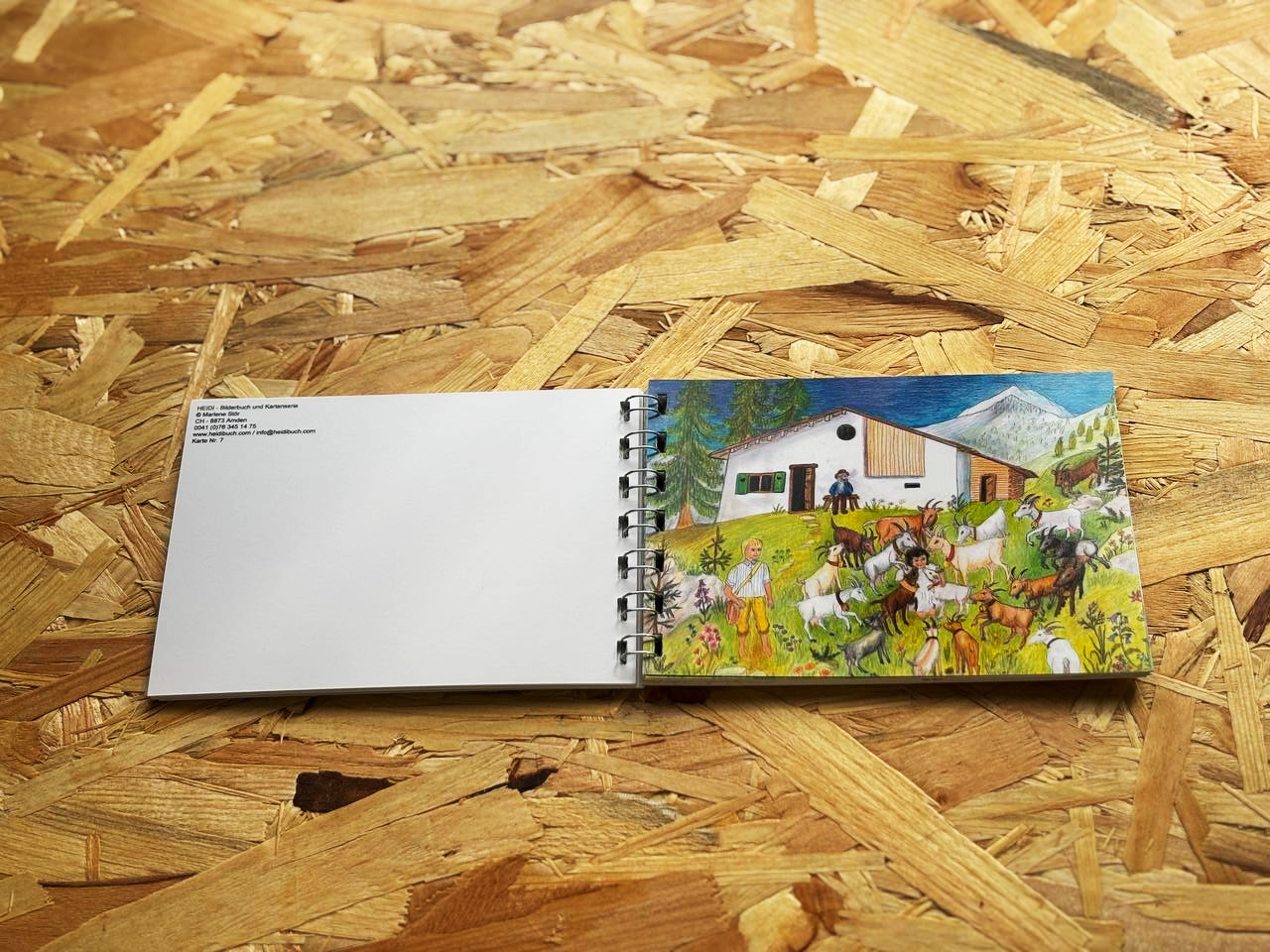 Heidi ring binder A6 - 25 illustrations from volumes 1-5