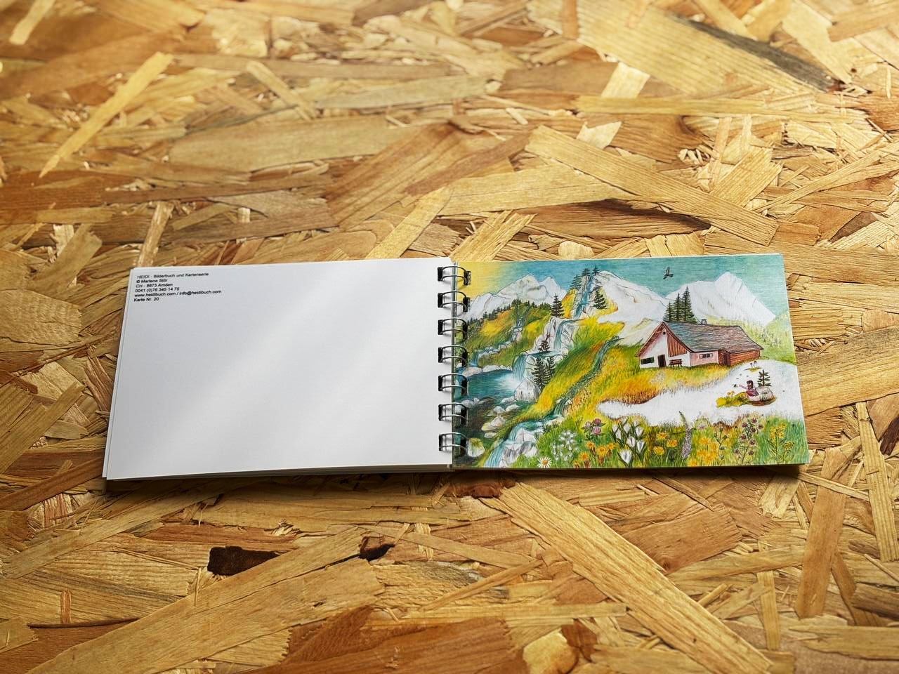 Heidi ring binder A6 - 25 illustrations from volumes 1-5