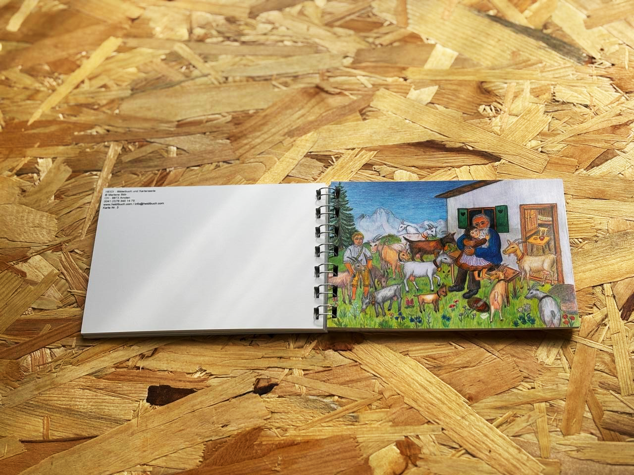 Heidi ring binder A6 - 25 illustrations from volumes 1-5