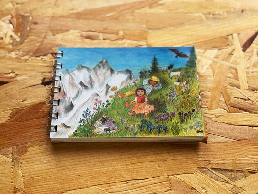 Heidi ring binder A6 - 25 illustrations from volumes 1-5