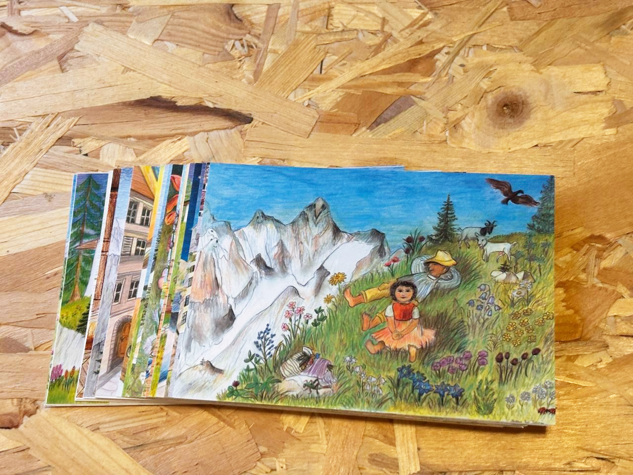 Heidi Ansichtskarten Set – 25 Motive aus der Heidi-Bilderbuchreihe